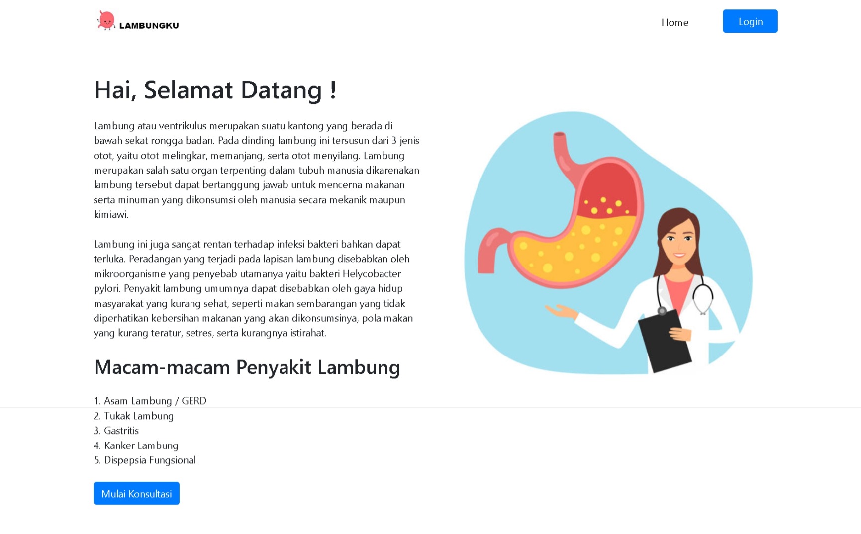 Sistem Pakar Certainty Factor (CF) Lambungku