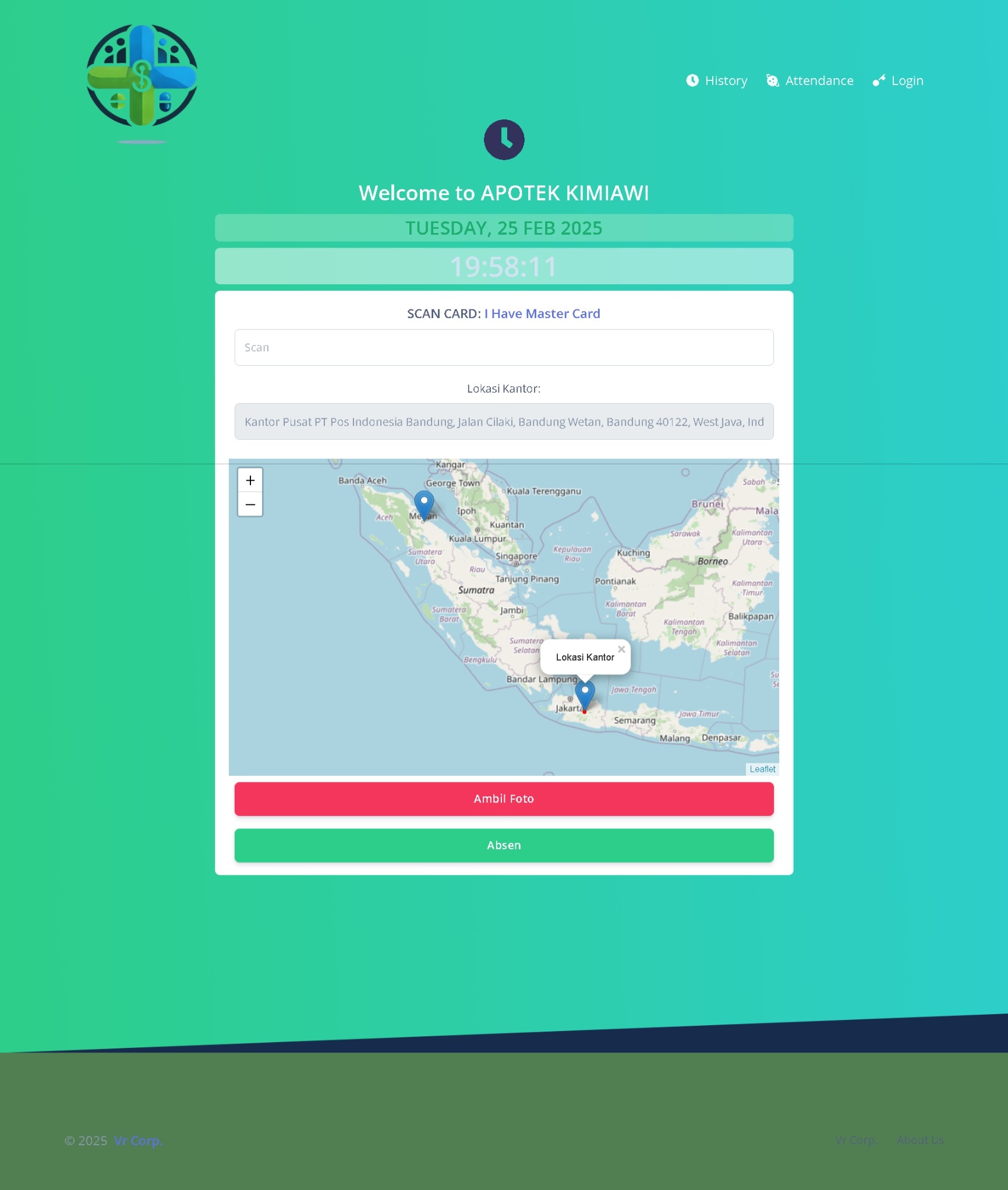 HRIS (Human Resource Information System) - Absensi Pegawai